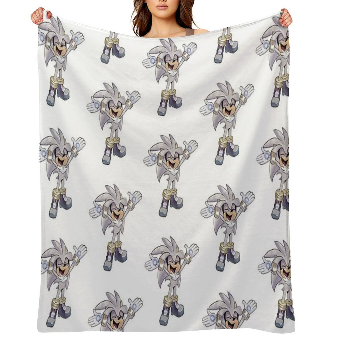 Silver Excited Versatility Throw Blanket