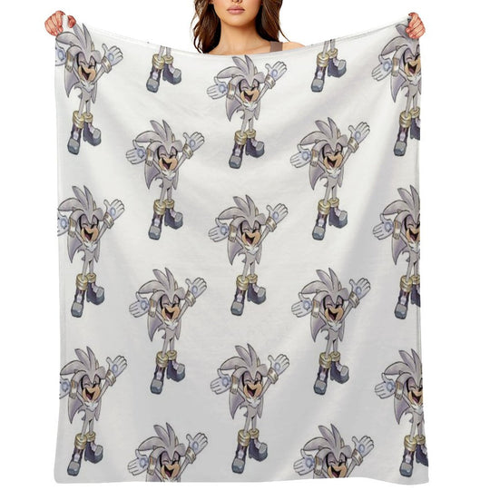 Silver Excited Versatility Throw Blanket