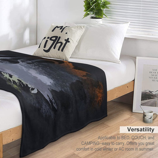 Final Fantasy XV Logo Multi-functional Throw Blanket