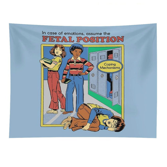Assume The Fetal Position Tapestry