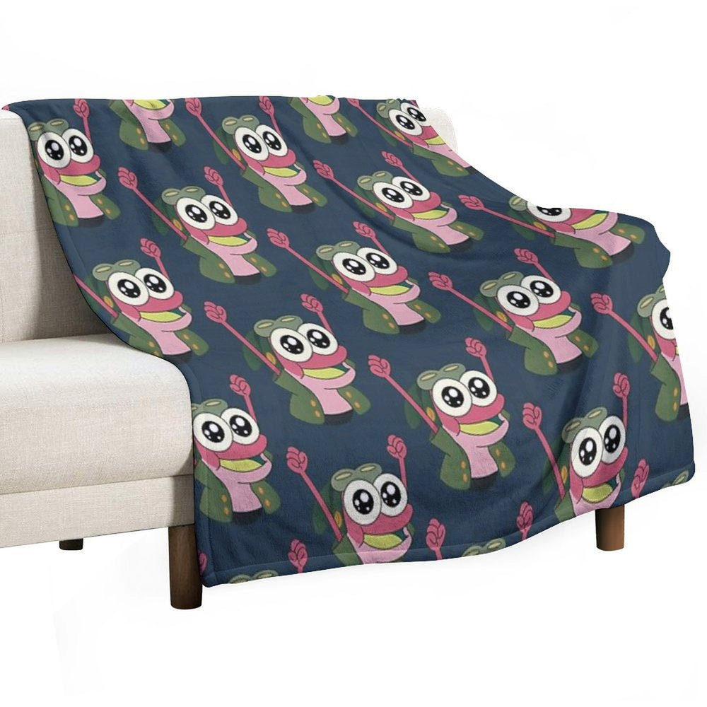 Happy Sprig  Amphibia Compact Throw Blanket
