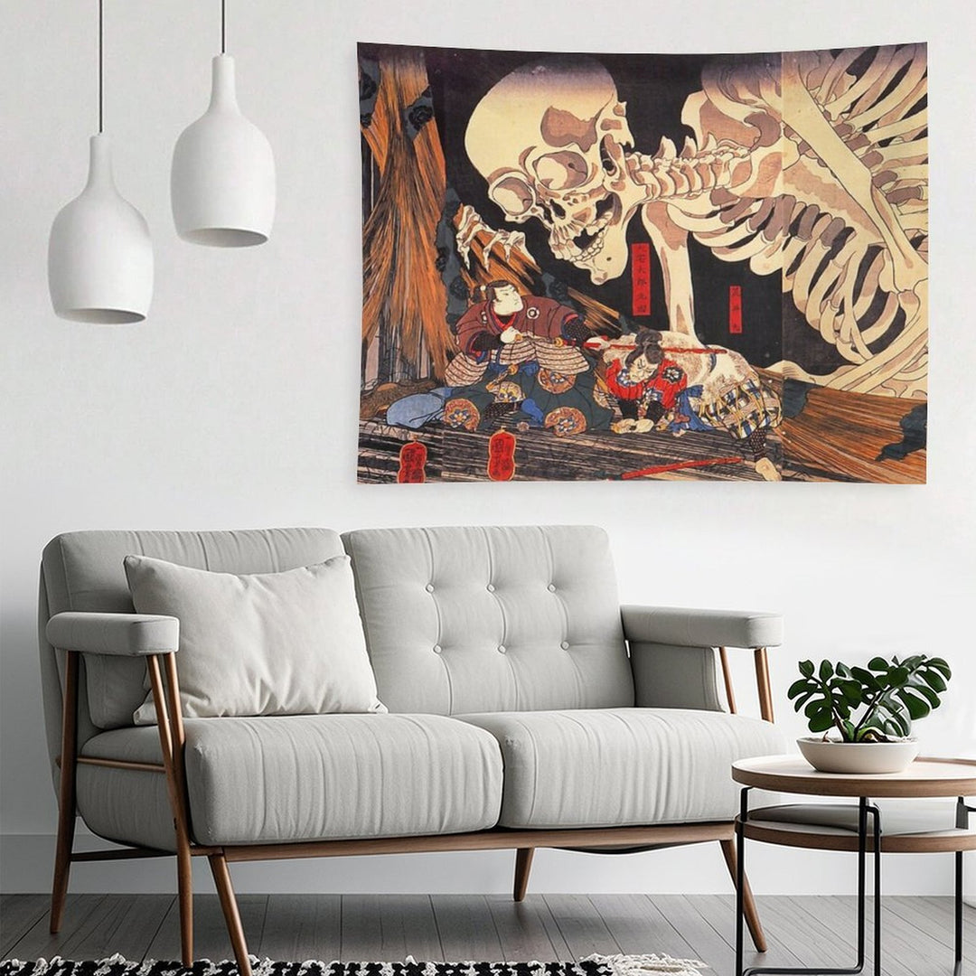 Gashadokuro Skeleton Ghost Tapestry