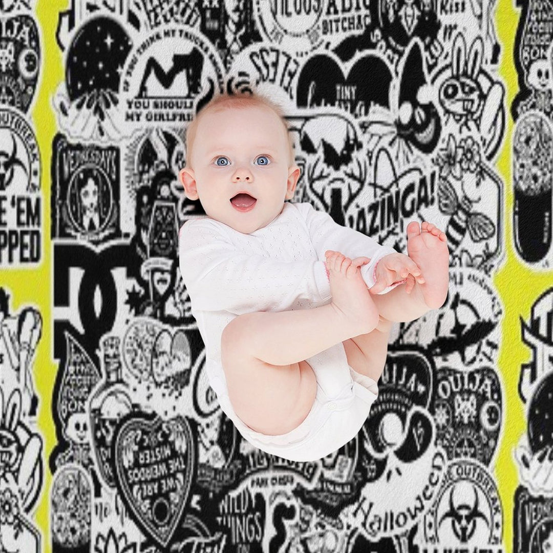 Horror Pictures Collage 7. Compact Throw Blanket