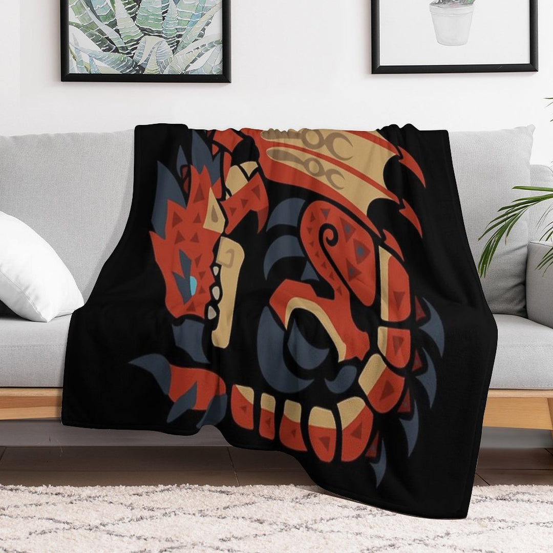 Rathalos - MHW Multi-functional Throw Blanket