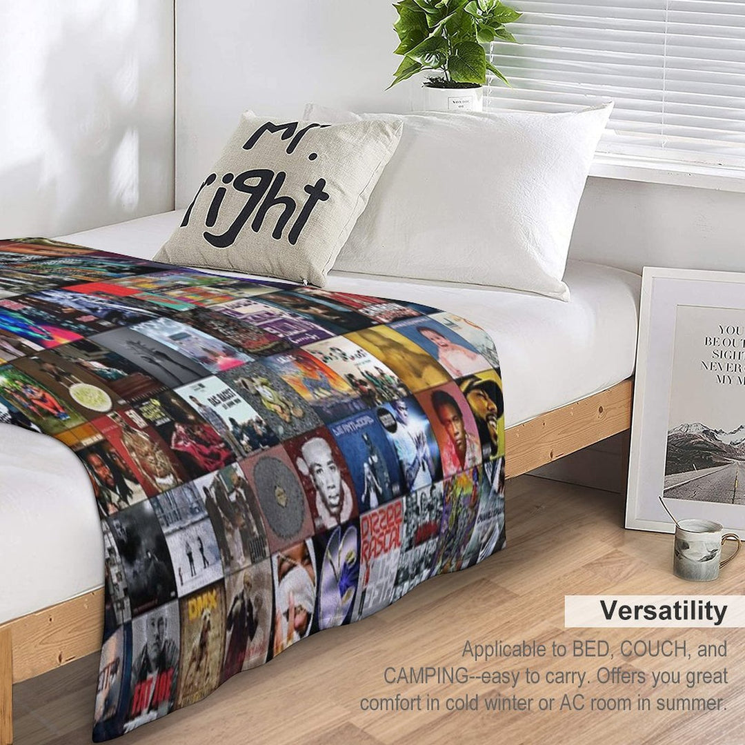 Rap Music Albums Comfort Throw Blanket