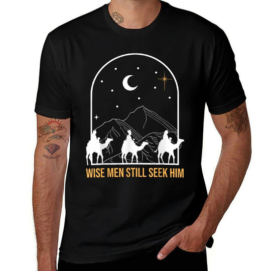 Wise Men Still Seek Him Nativity Scene Christian Christmas Comfortable T-Shirt