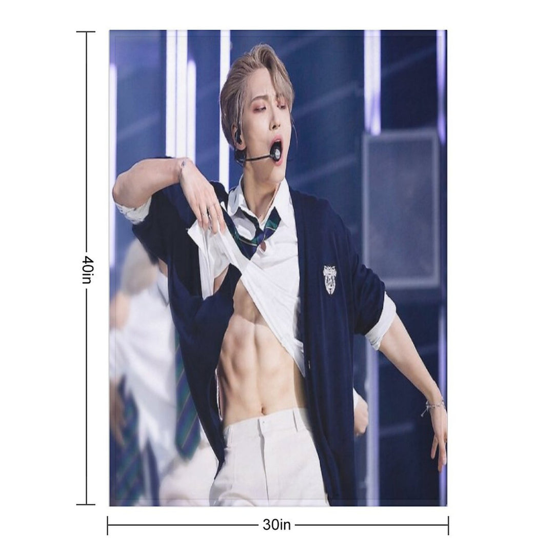 Ateez Seonghwa Premium Throw Blanket