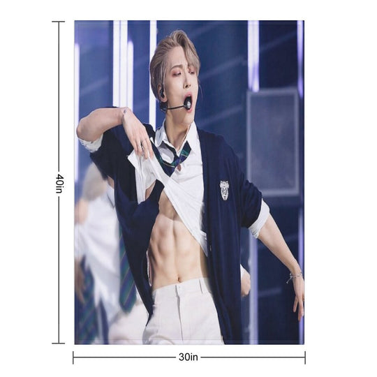 Ateez Seonghwa Premium Throw Blanket