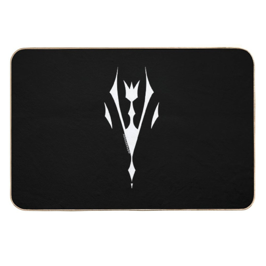 Tofu Logo White Durable Bath Mat