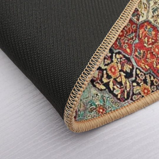 Antique Persian Kerman Rug Print  Absorbent Bath Mat