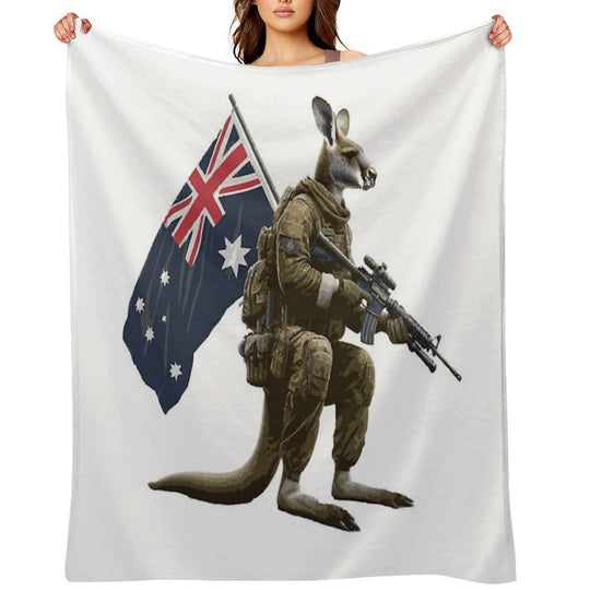 Aussie Army Digger Premium Throw Blanket