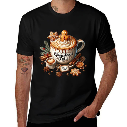 Gingerbread Latte Graphic for Women Christmas Coffee Mug  Wrinkle-resistant T-Shirt