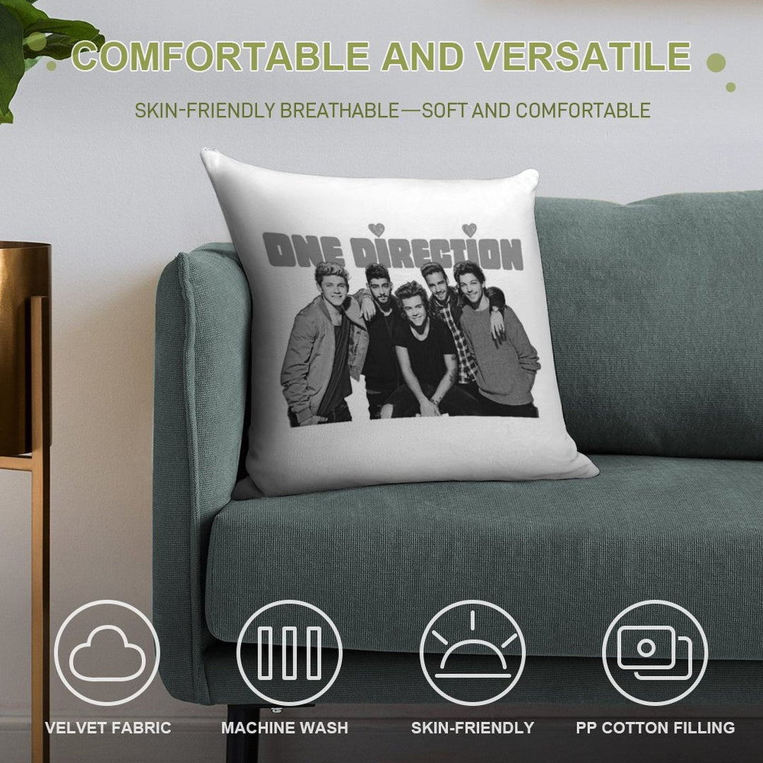 One Direction Together Soft Home Decor Throw Pillow