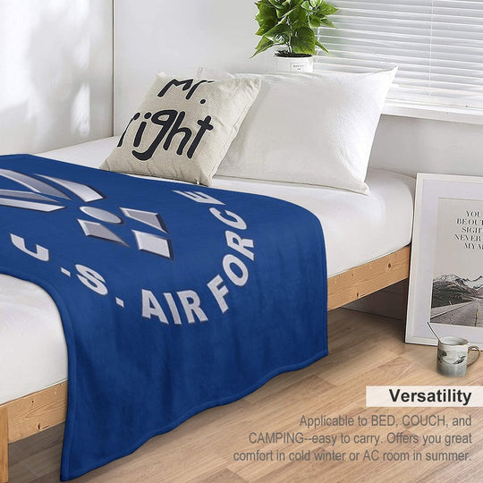U.  S. Air Force Symbol for Dark Colors Premium Throw Blanket