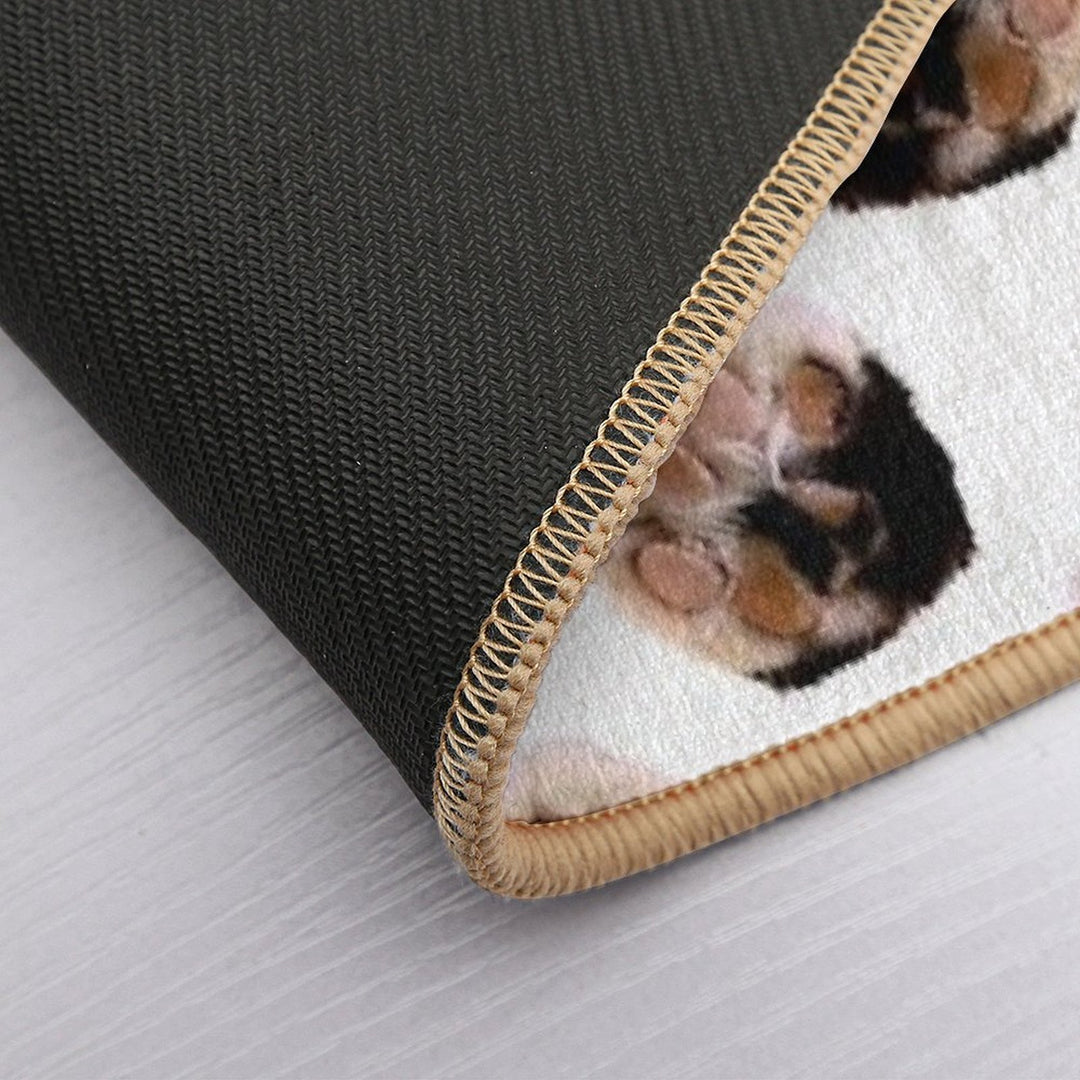 Calico Kitty Paw Pattern  Long-Lasting Bath Mat
