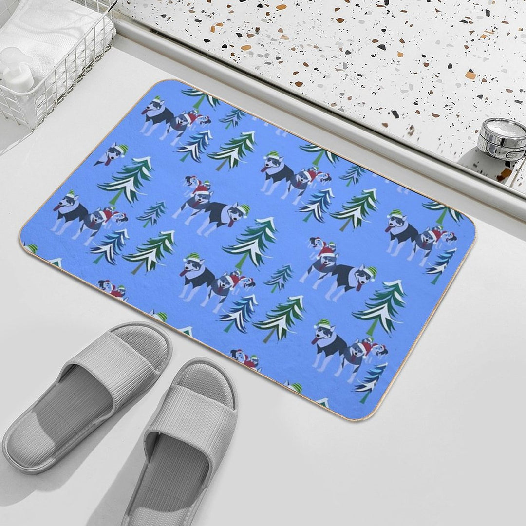 Dog Sledding in Lapland  Pet-Safe Bath Mat