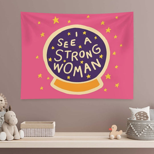 I See A Strong Woman Tapestry