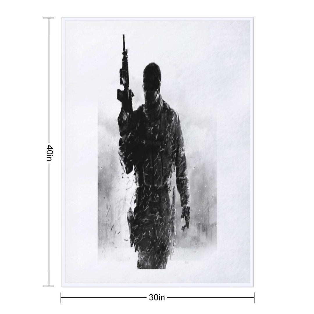 MW2 - Soldier Game Lightweight Throw Blanket