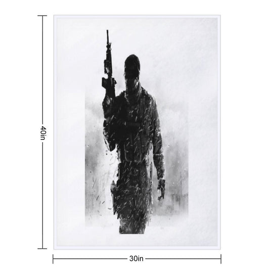 MW2 - Soldier Game Lightweight Throw Blanket