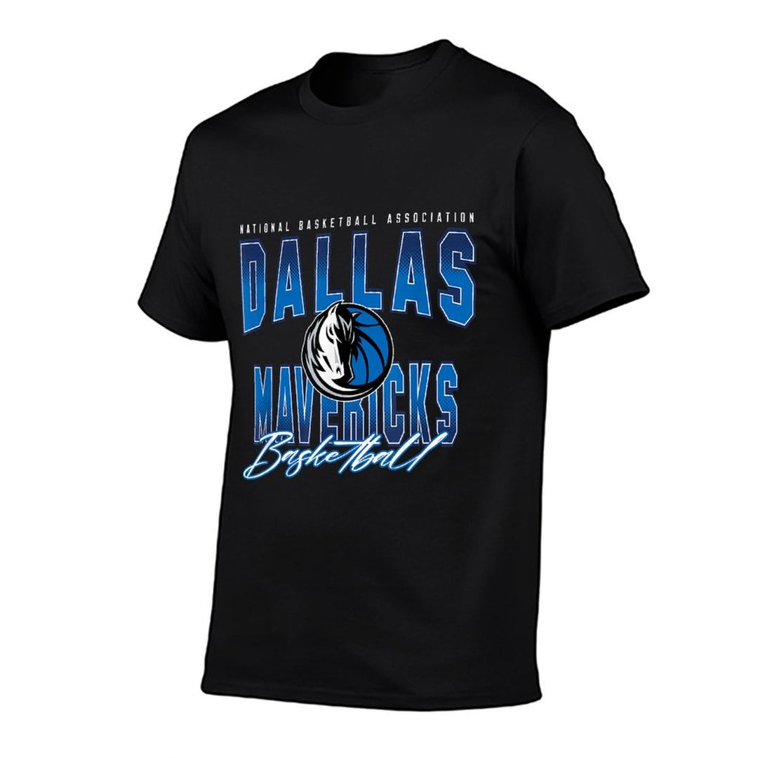 Dallas Mavericks Official NBA Modern Classic Fit Black, Small  Wrinkle-resistant T-Shirt