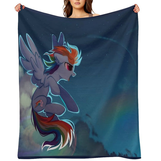 Rainbow Dash Quick-dry Throw Blanket