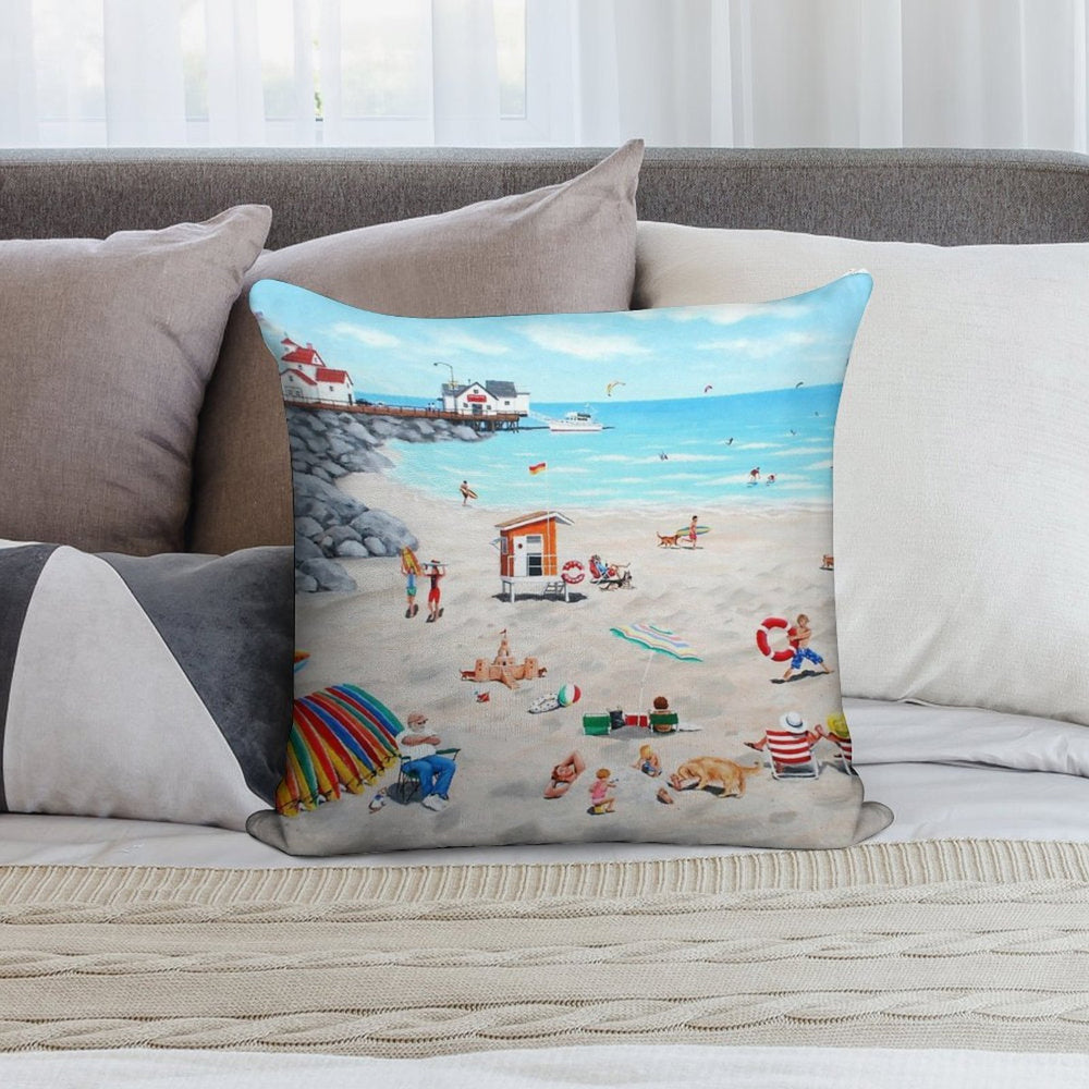 Dog Day Afternoon Soft Gift Ready Throw Pillow