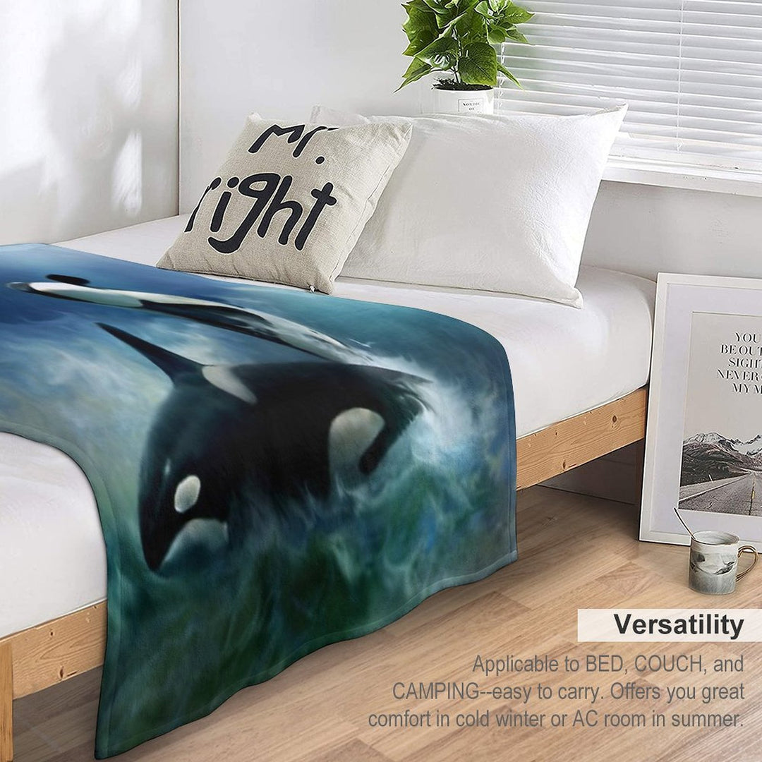 Orca Durable Throw Blanket