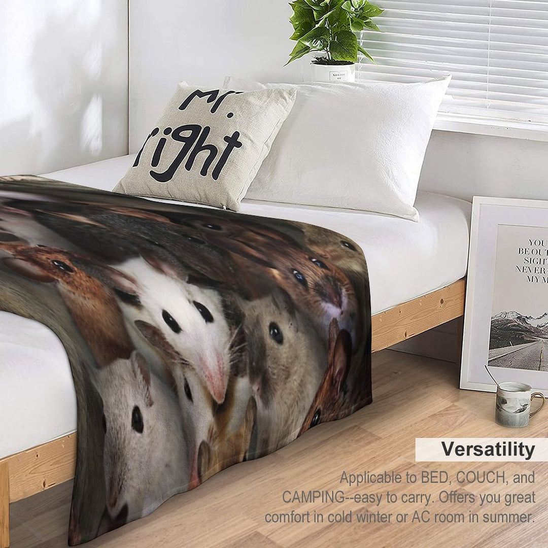 Mice Plush Throw Blanket