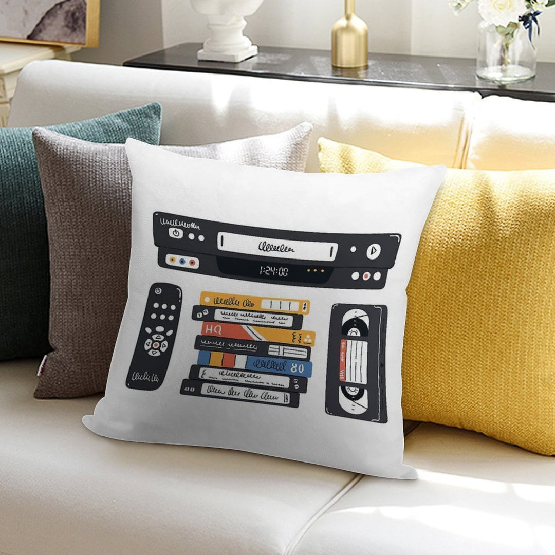 Insert This Side Into Recorder Soft Durable Construction Throw Pillow