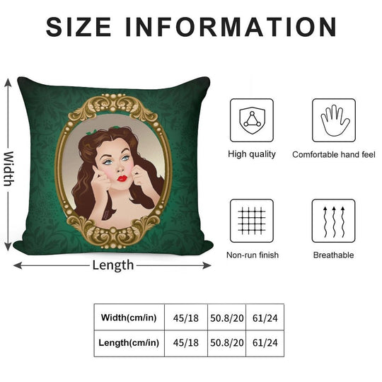 Scarlett Mirror Soft Durable Construction Throw Pillow