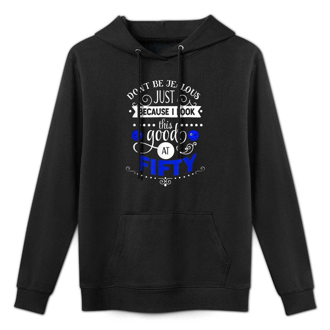 I Look This Good at Fifty Funny 50th Birthday Breathable Fabric Hoodie