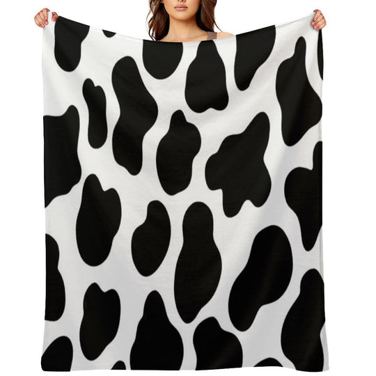 Cow Print Gift-ready Throw Blanket