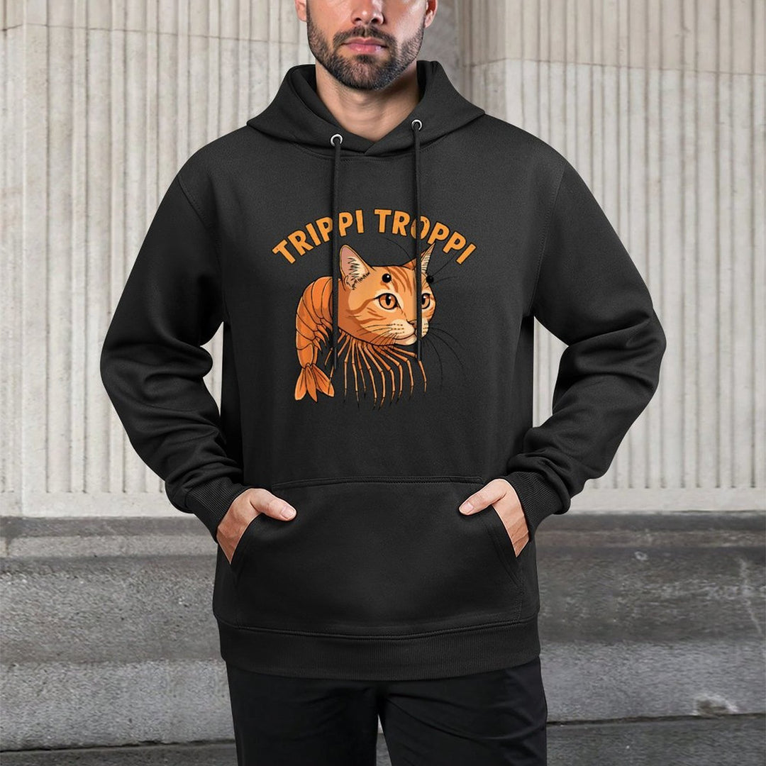Trippi Troppi Italian Brain Rot Italian Brainrot Meme Adjustable Hood Hoodie
