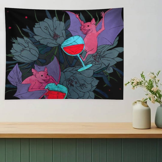 Party Bats Tapestry