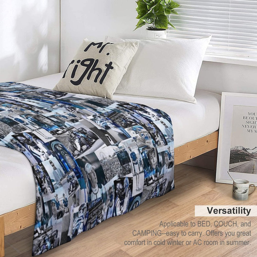 George Russle Williams Racing Collage All-season Throw Blanket