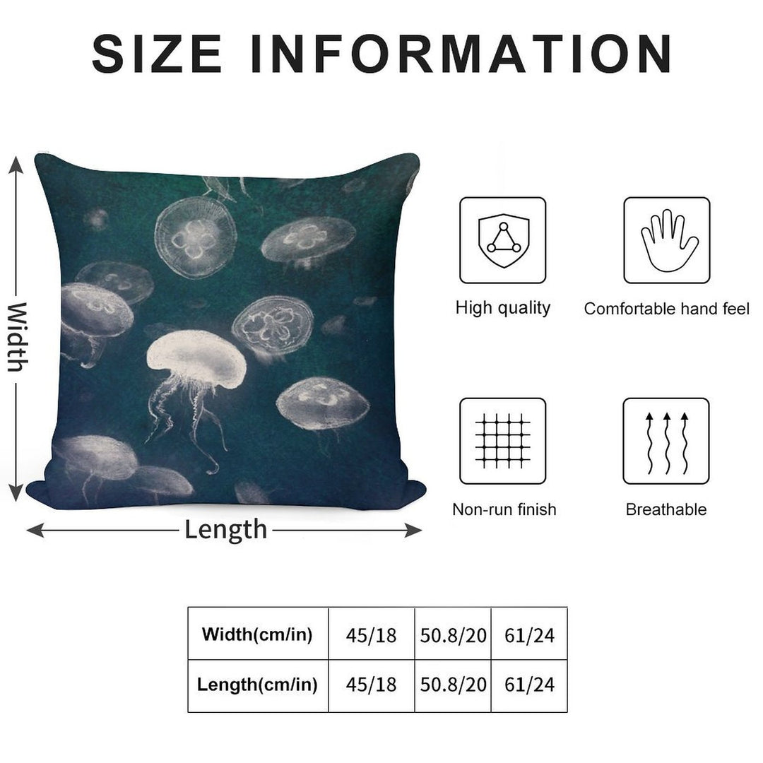 Jellyfish Soft Style Accent Throw Pillow