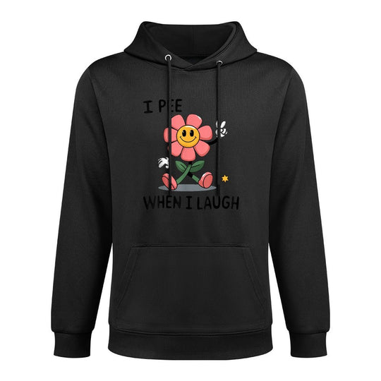 When I Laugh Embarrassing Humor Offensive Inappropriate Kangaroo Pocket Hoodie