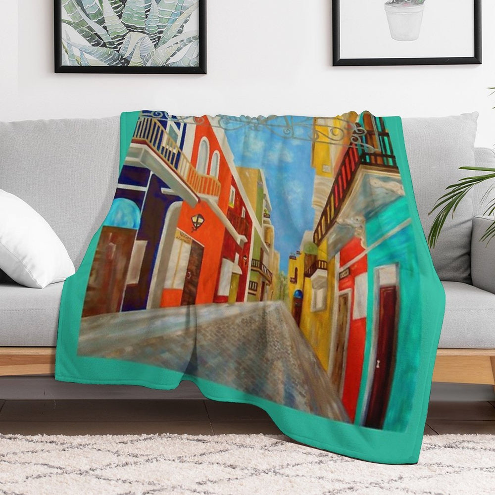 Old San Juan Durable Throw Blanket