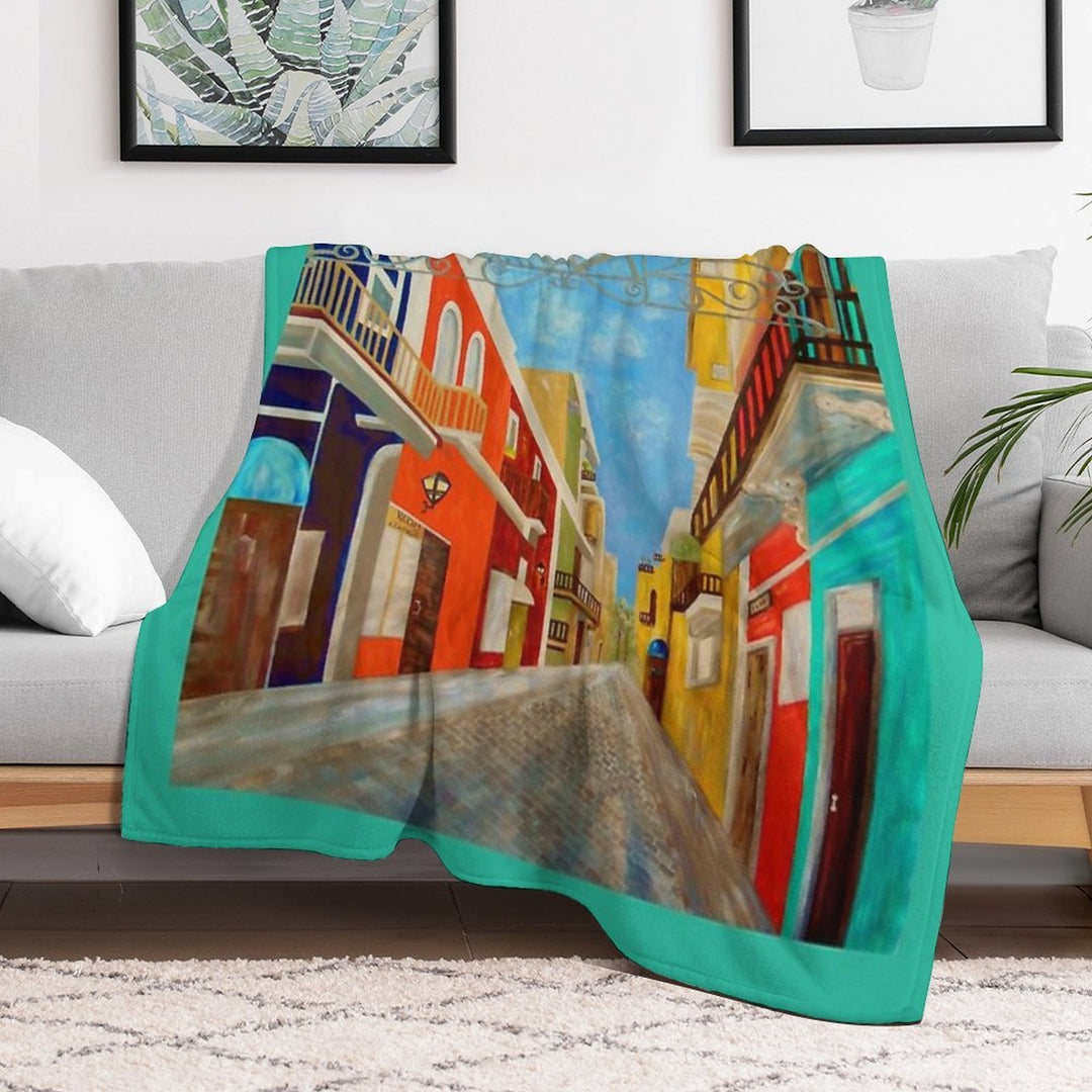 Old San Juan Durable Throw Blanket