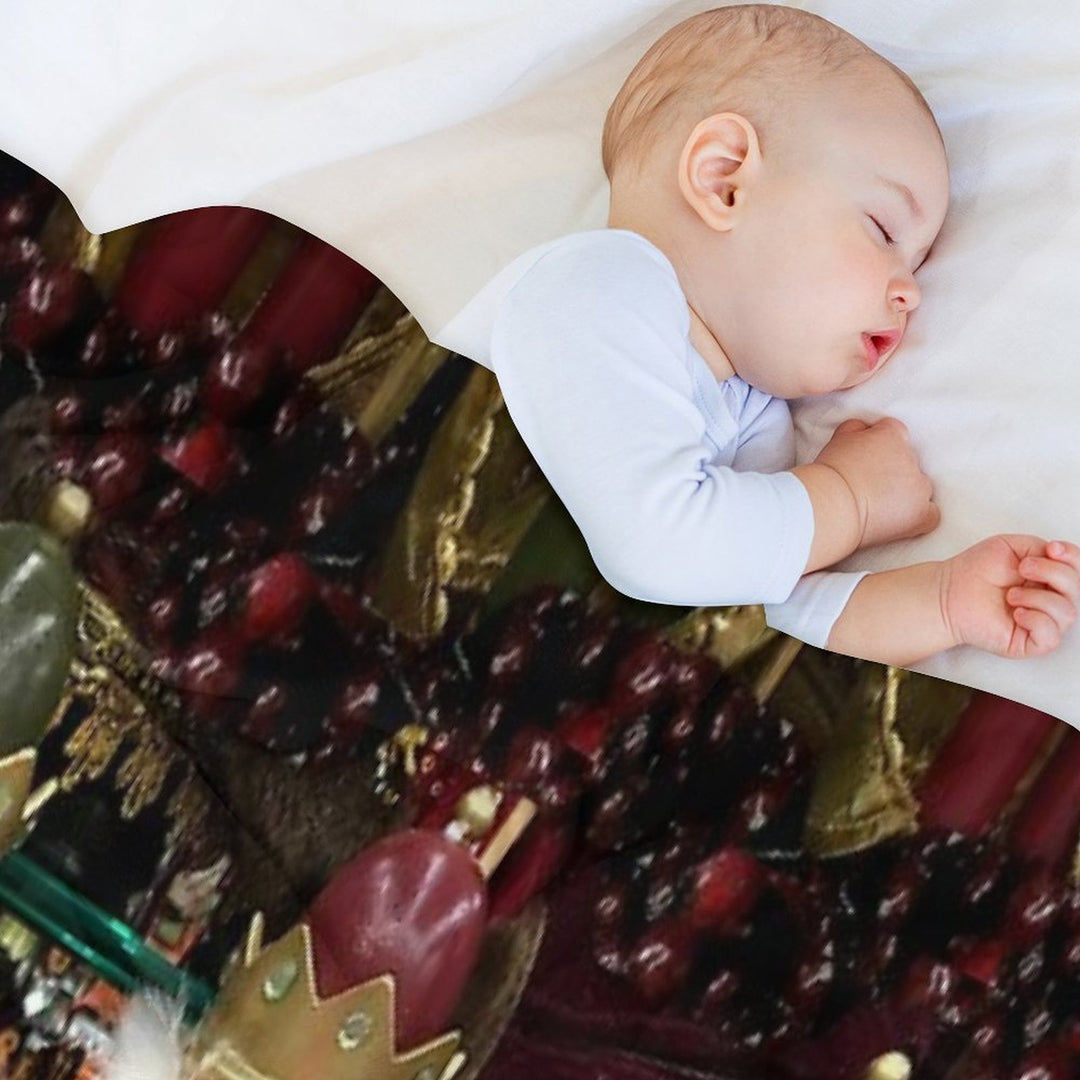 Christmas Nutcracker Trio Compact Throw Blanket