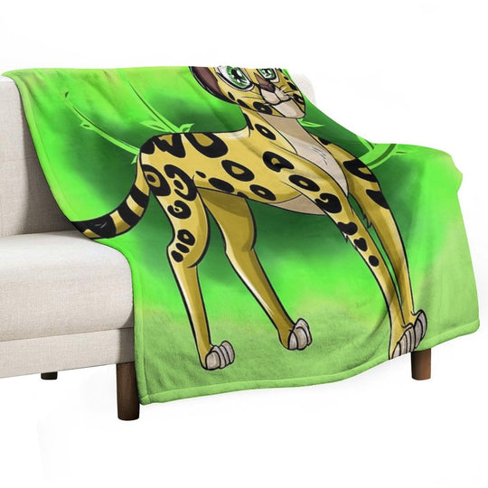 Lion Cartoon Guard Fuli Comfort Throw Blanket