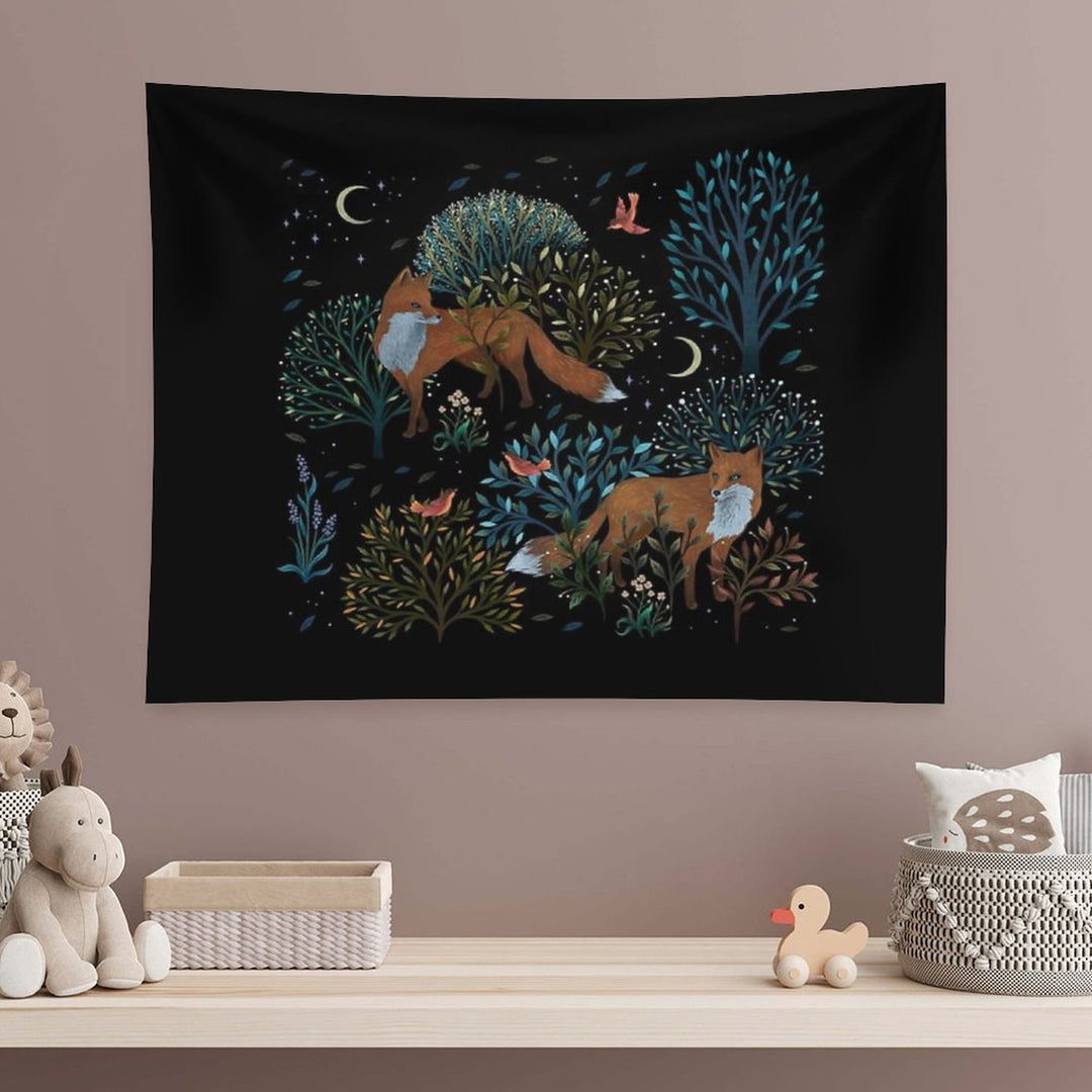 Forest Fox Tapestry