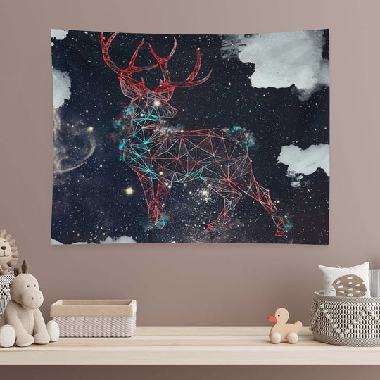 Celestial Deer Tapestry