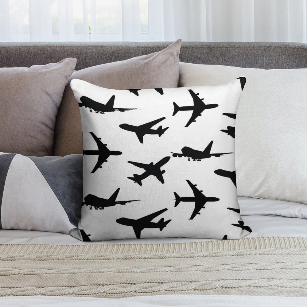 Pack of Aviation Plane Soft Easy Maintenance Throw Pillow