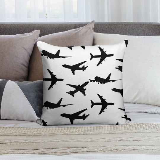 Pack of Aviation Plane Soft Easy Maintenance Throw Pillow