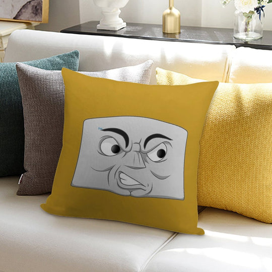 Diesel 10 (angry Face) Soft Ultra-Soft Texture Throw Pillow