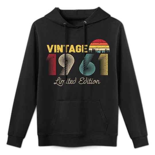 Vintage Limited Edition 1961 Funny 64th Birthday Vintage Pilling-Resistant Hoodie