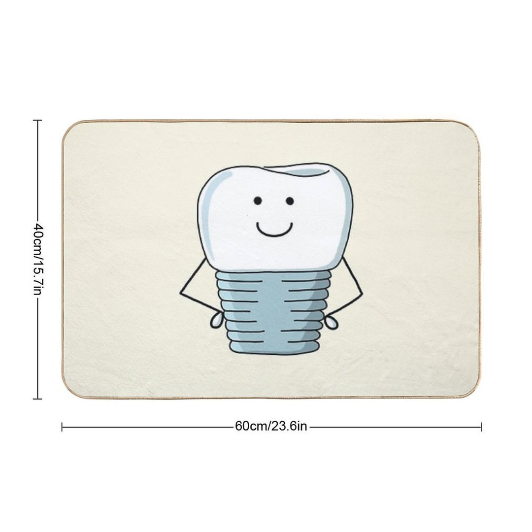 Implant Crown Durable Bath Mat