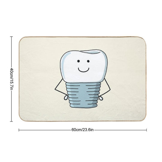 Implant Crown Durable Bath Mat
