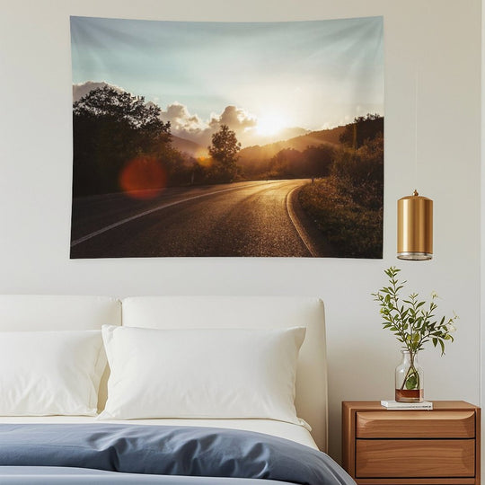 Road at Sunset Tapestry